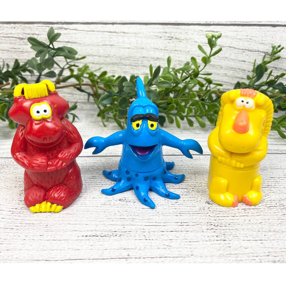 Vintage 1991 Burger King Wendys Kids Club Toy Set of Three - Picture 1 of 9